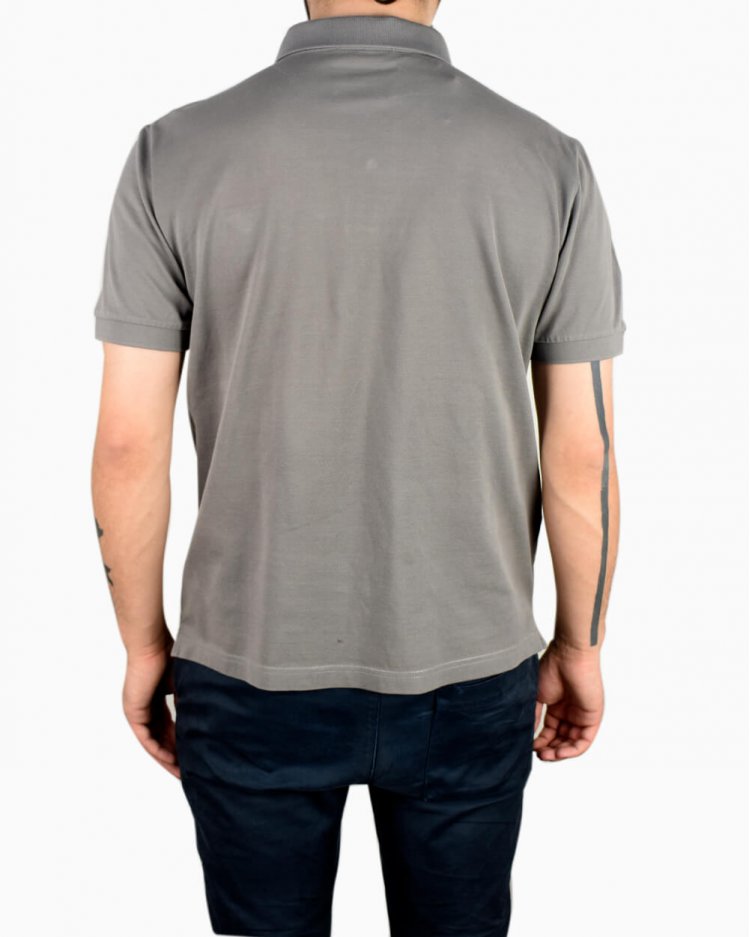 Camisa Polo Prada Original Chumbo Masculino